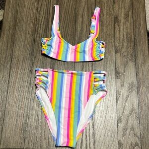 Xhilaration Swim Set- Top size XS, Bottom size S